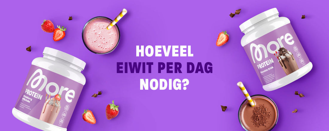 Eiwitbehoefte berekenen: aanbevolen hoeveelheid per dag