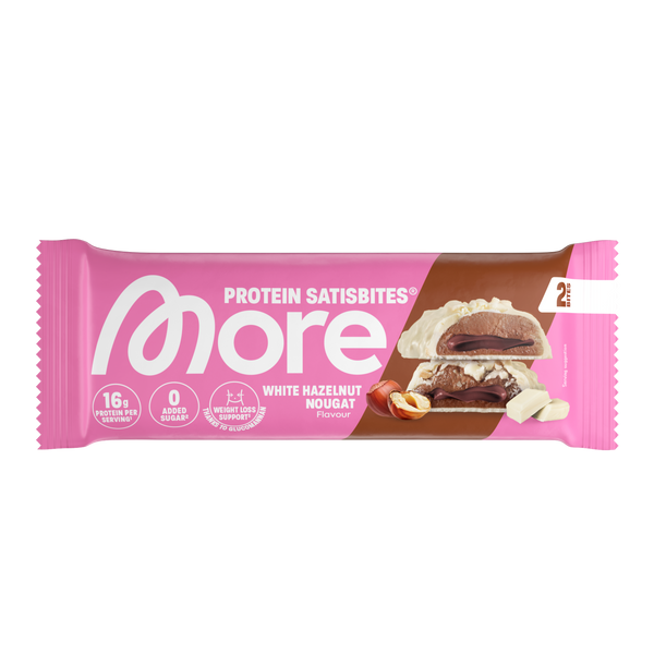 More Protein Satisbites · White Hazelnut Nougat