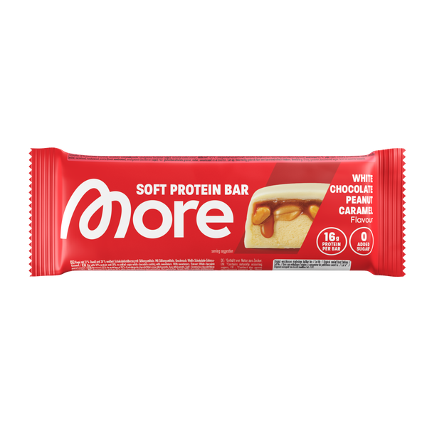 More Protein Bar · White Chocolate Peanut Caramel